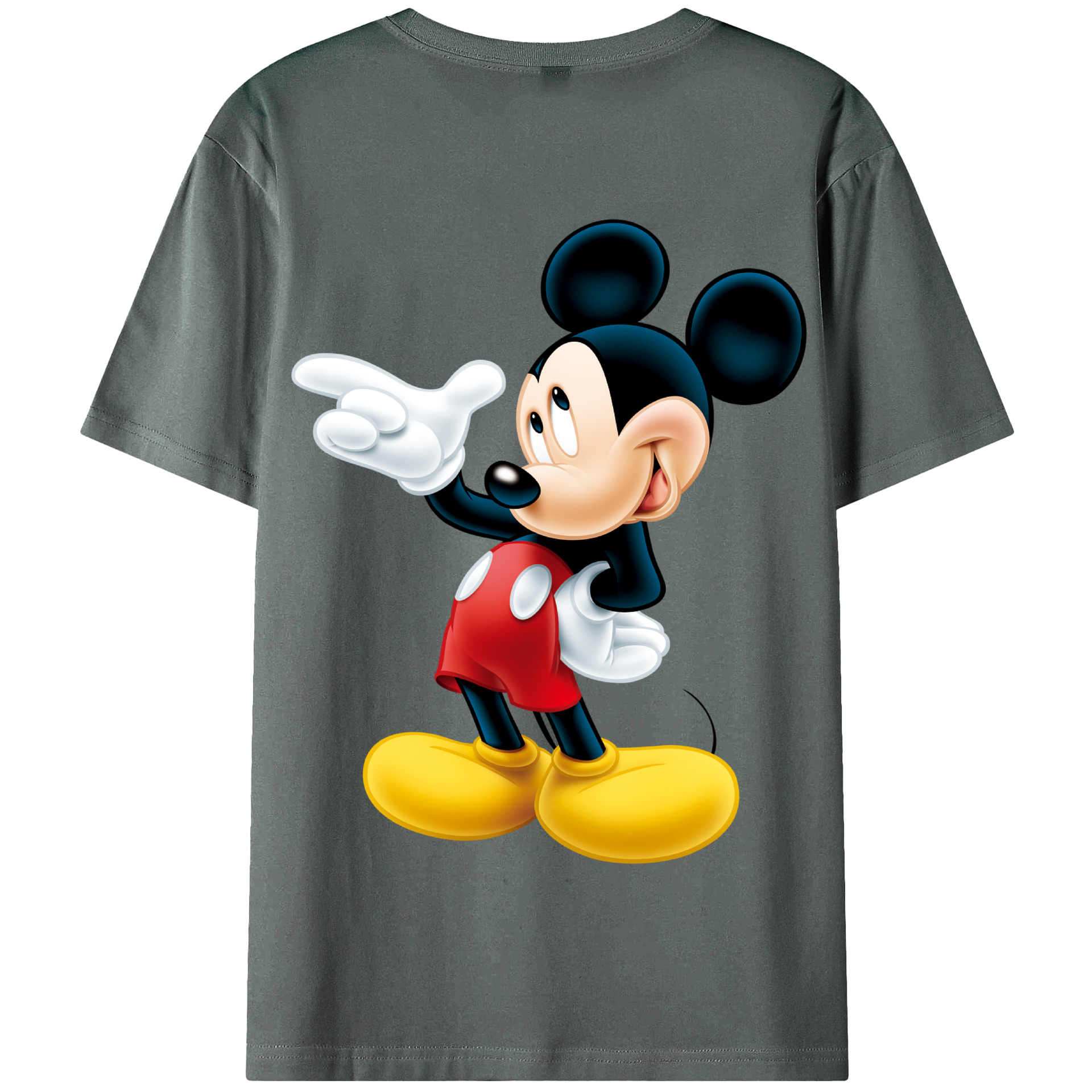 （画像用） ミッキーマウス Mickey Mouse 綿100％半袖Tシャツ（背面プリント）